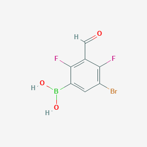 (5-Bromo-2,4-difluoro-3-formylphenyl)boronic acid - 