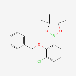 2-Benzyloxy-3-chlorophenylboronic acid pinacol ester - 