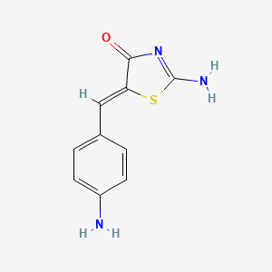 (5Z)-2-amino-5-[(4-aminophenyl)methylidene]-1,3-thiazol-4-one - 