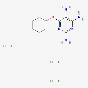 6-(Cyclohexyloxy)pyrimidine-2,4,5-triamine trihydrochloride - 
