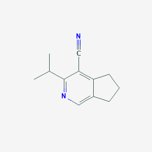 3-Isopropyl-6,7-dihydro-5H-cyclopenta[c]pyridine-4-carbonitrile - 