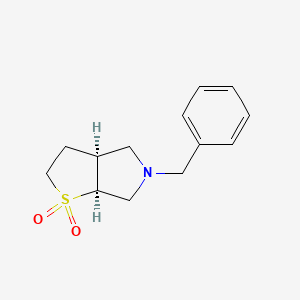 rel-(3aS,6aS)-5-Benzylhexahydro-2H-thieno[2,3-c]pyrrole 1,1-dioxide - 