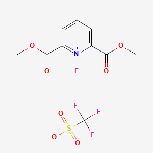 1-Fluoro-2,6-bis(methoxycarbonyl)pyridin-1-ium trifluoromethanesulfonate - 