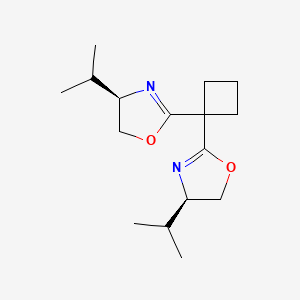 (4R,4'R)-2,2'-(Cyclobutane-1,1-diyl)bis(4-isopropyl-4,5-dihydrooxazole) - 