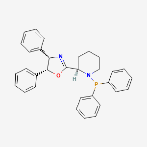 (4S,5R)-2-((R)-1-(Diphenylphosphanyl)piperidin-2-yl)-4,5-diphenyl-4,5-dihydrooxazole - 