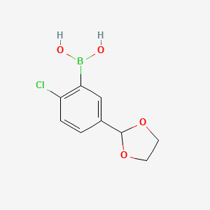 2-Chloro-5-(1,3-dioxolan-2yl)phenylboronic acid - 