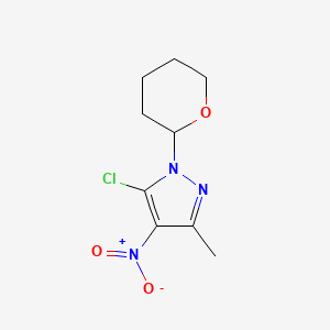 5-Chloro-3-methyl-4-nitro-1-(tetrahydro-2H-pyran-2-YL)-1H-pyrazole - 