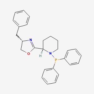 (S)-4-Benzyl-2-((R)-1-(diphenylphosphanyl)piperidin-2-yl)-4,5-dihydrooxazole - 