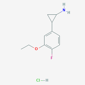 (1S,2R)-rel-2-(3-ethoxy-4-fluorophenyl)cyclopropan-1-amine hydrochloride - 