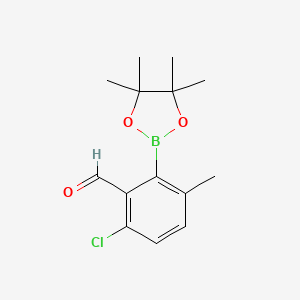 3-Chloro-2-formyl-6-methylphenylboronic acid pinacol ester - 