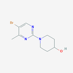1-(5-Bromo-4-methylpyrimidin-2-yl)piperidin-4-ol - 