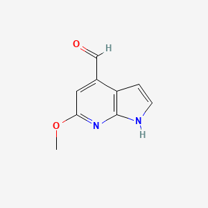 6-methoxy-1H-pyrrolo[2,3-b]pyridine-4-carbaldehyde - 