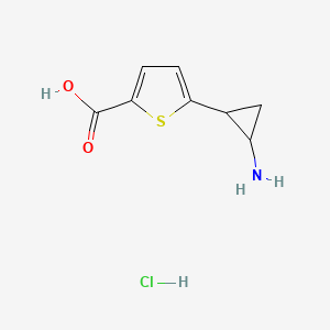 5-[(1S,2S)-rel-2-aminocyclopropyl]thiophene-2-carboxylic acid hydrochloride - 