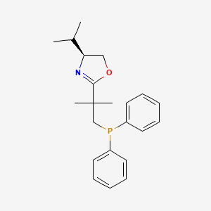 (S)-2-(1-Diphenylphosphino-2-methylpropan-2-yl)-4-isopropyl-4,5-dihydrooxazole - 