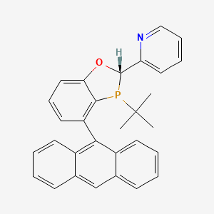 2-[(2S)-4-anthracen-9-yl-3-tert-butyl-2H-1,3-benzoxaphosphol-2-yl]pyridine - 