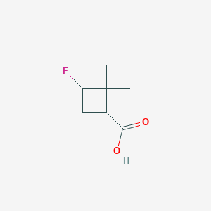 3-Fluoro-2,2-dimethylcyclobutane-1-carboxylic acid - 
