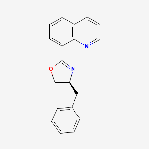 (S)-4-Benzyl-2-(quinolin-8-yl)-4,5-dihydrooxazole - 220628-97-7