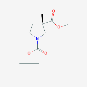 O1-tert-butyl O3-methyl (3S)-3-methylpyrrolidine-1,3-dicarboxylate - 