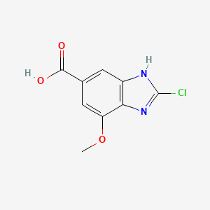 2-Chloro-7-methoxy-1H-benzo[d]imidazole-5-carboxylic acid - 