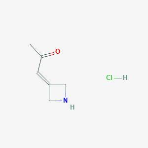 1-(Azetidin-3-ylidene)propan-2-one hydrochloride - 