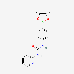 1-(Pyridin-2-yl)-3-(4-(4,4,5,5-tetramethyl-1,3,2-dioxaborolan-2-yl)phenyl)urea - 