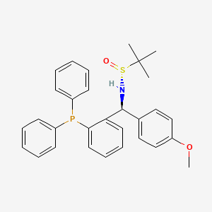 [S(R)]-N-[(S)-[2-(Diphenylphosphino)phenyl](4-methoxyphenyl)methyl]-2-methyl-2-propanesulfinamide - 