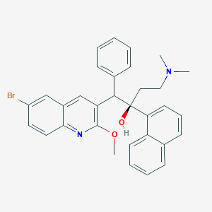 cis-1-(6-Bromo-2-methoxyquinolin-3-yl)-4-(dimethylamino)-2-(naphthalen-1-yl)-1-phenylbutan-2-ol - 