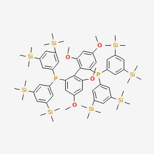 (R)-(4,4',6,6'-Tetramethoxy-[1,1'-biphenyl]-2,2'-diyl)bis(bis(3,5-bis(trimethylsilyl)phenyl)phosphane) - 