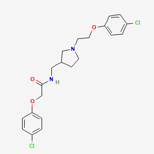 2-(4-Chlorophenoxy)-N-((1-(2-(4-chlorophenoxy)ethyl)pyrrolidin-3-yl)methyl)acetamide - 