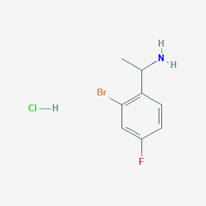 1-(2-Bromo-4-fluorophenyl)ethan-1-amine hydrochloride - 