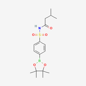 3-Methyl-N-((4-(4,4,5,5-tetramethyl-1,3,2-dioxaborolan-2-yl)phenyl)sulfonyl)butanamide - 