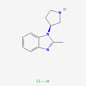 (S)-2-Methyl-1-(pyrrolidin-3-yl)-1H-benzo[d]imidazole hydrochloride - 