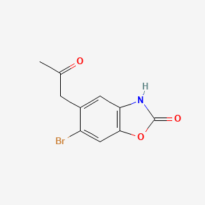 6-Bromo-5-(2-oxopropyl)benzo[d]oxazol-2(3H)-one - 