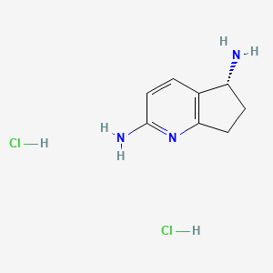 (R)-6,7-Dihydro-5H-cyclopenta[b]pyridine-2,5-diamine dihydrochloride - 