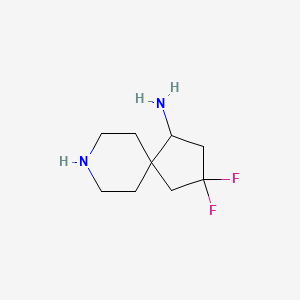 3,3-Difluoro-8-azaspiro[4.5]decan-1-amine - 