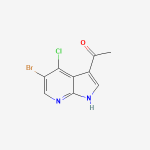 1-(5-Bromo-4-chloro-1H-pyrrolo[2,3-b]pyridin-3-yl)ethanone - 