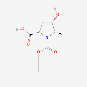(2S,4S,5S)-1-tert-butoxycarbonyl-4-hydroxy-5-methyl-pyrrolidine-2-carboxylic acid - 