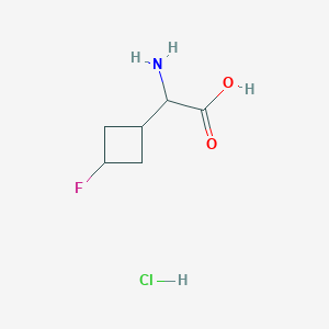 2-Amino-2-(3-fluorocyclobutyl)acetic acid hydrochloride - 