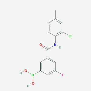 5-(2-Chloro-4-methylphenylcarbamoyl)-3-fluorobenzeneboronic acid - 