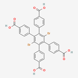 3',6'-Dibromo-4',5'-bis(4-carboxyphenyl)-[1,1':2',1''-terphenyl]-4,4''-dicarboxylic acid - 
