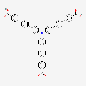 4-[4-[4-[4-[4-(4-carboxyphenyl)phenyl]-N-[4-[4-(4-carboxyphenyl)phenyl]phenyl]anilino]phenyl]phenyl]benzoic acid - 