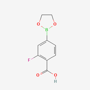 4-Carboxy-3-fluorophenylboronic acid ethylene glycol ester - 