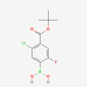 (4-(tert-Butoxycarbonyl)-5-chloro-2-fluorophenyl)boronic acid - 