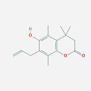 7-Allyl-6-hydroxy-4,4,5,8-tetramethylhydrocoumarin - 