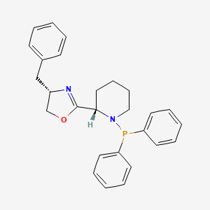 (S)-4-Benzyl-2-((S)-1-(diphenylphosphanyl)piperidin-2-yl)-4,5-dihydrooxazole - 