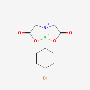 8-(4-Bromocyclohexyl)-4-methyl-2,6-dioxohexahydro-[1,3,2]oxazaborolo[2,3-b][1,3,2]oxazaborol-4-ium-8-uide - 