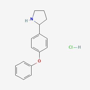 2-(4-Phenoxyphenyl)pyrrolidine hydrochloride - 