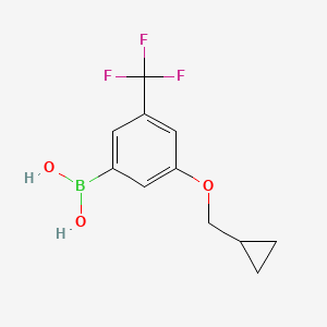 (3-(Cyclopropylmethoxy)-5-(trifluoromethyl)phenyl)boronic acid - 