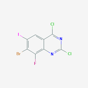 7-Bromo-2,4-dichloro-8-fluoro-6-iodoquinazoline - 