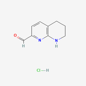 5,6,7,8-Tetrahydro-1,8-naphthyridine-2-carbaldehyde hydrochloride - 